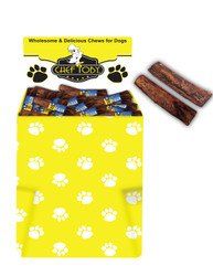 Dump Bin Of 6-7 Inch Brazilian Knotted Rawhide Bones 200 Pieces